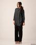 Printed Polyester Top with Ruching Detail 60083